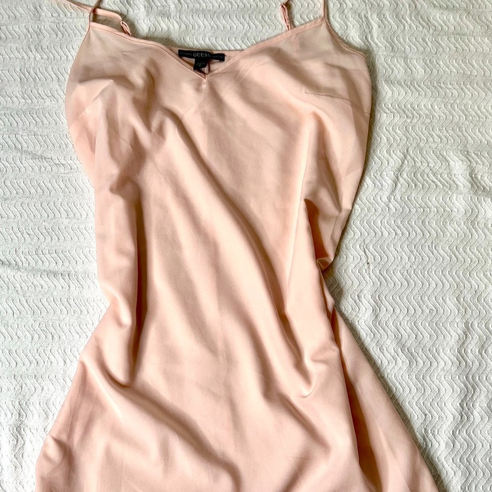 Guess Pink Satin Slip Size S
